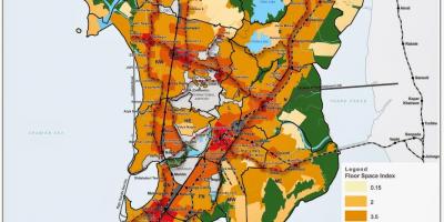 CRZ mapě Mumbai