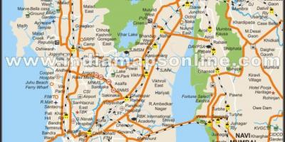 Mapa Mumbai místní