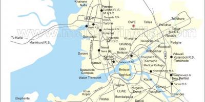 Mapa nové Mumbai