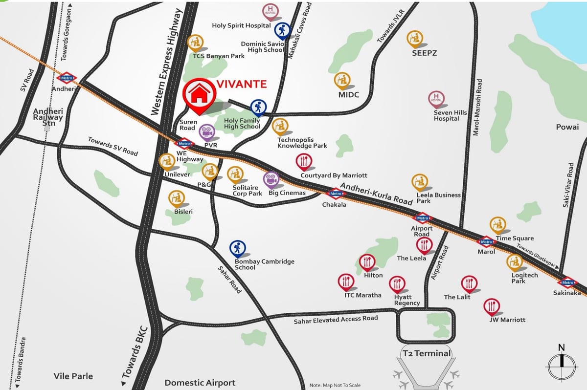 andheri, Mumbai mapa