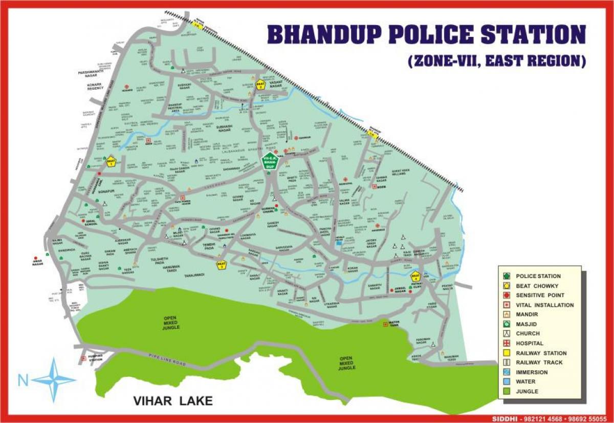 Bombaji Bhandup mapě