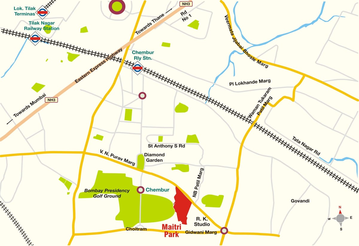 Bombaji Chembur mapě