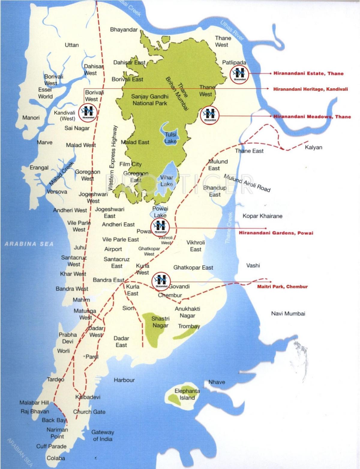 mapa Colaba Mumbai
