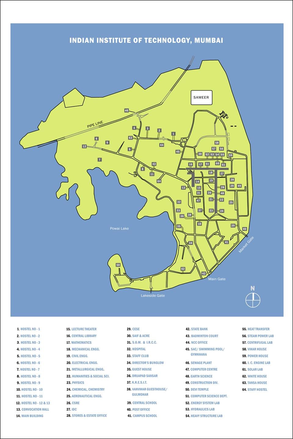 iitb campus mapa