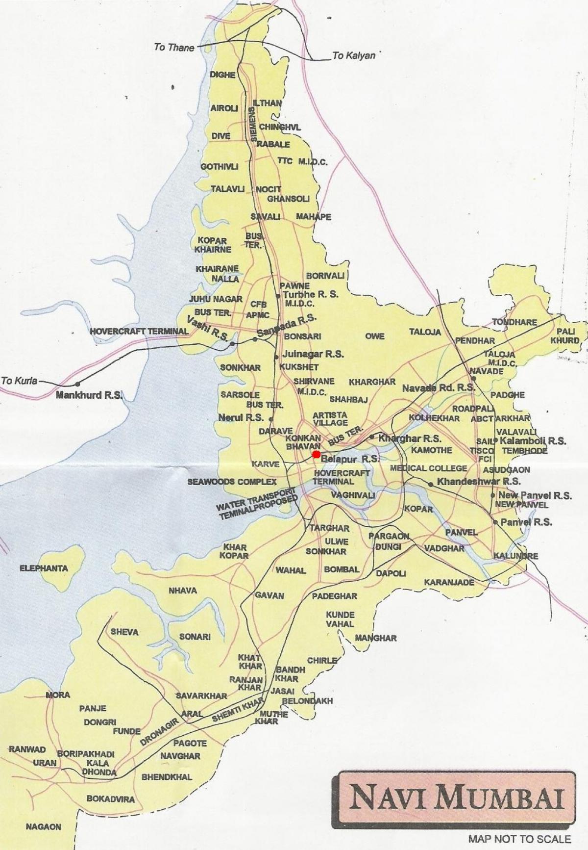 mapa navi Mumbai city