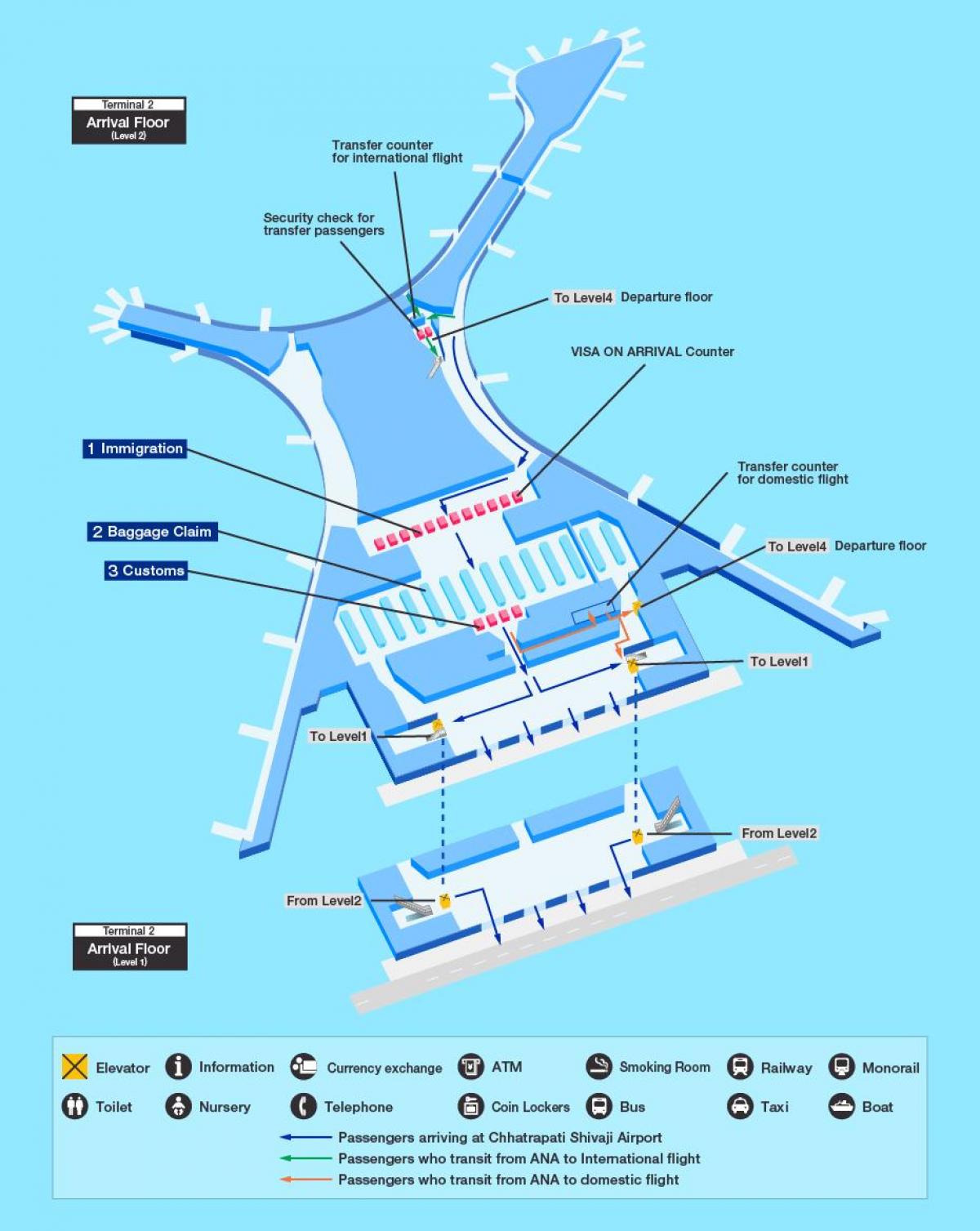 mapa Mumbai mezinárodní letiště