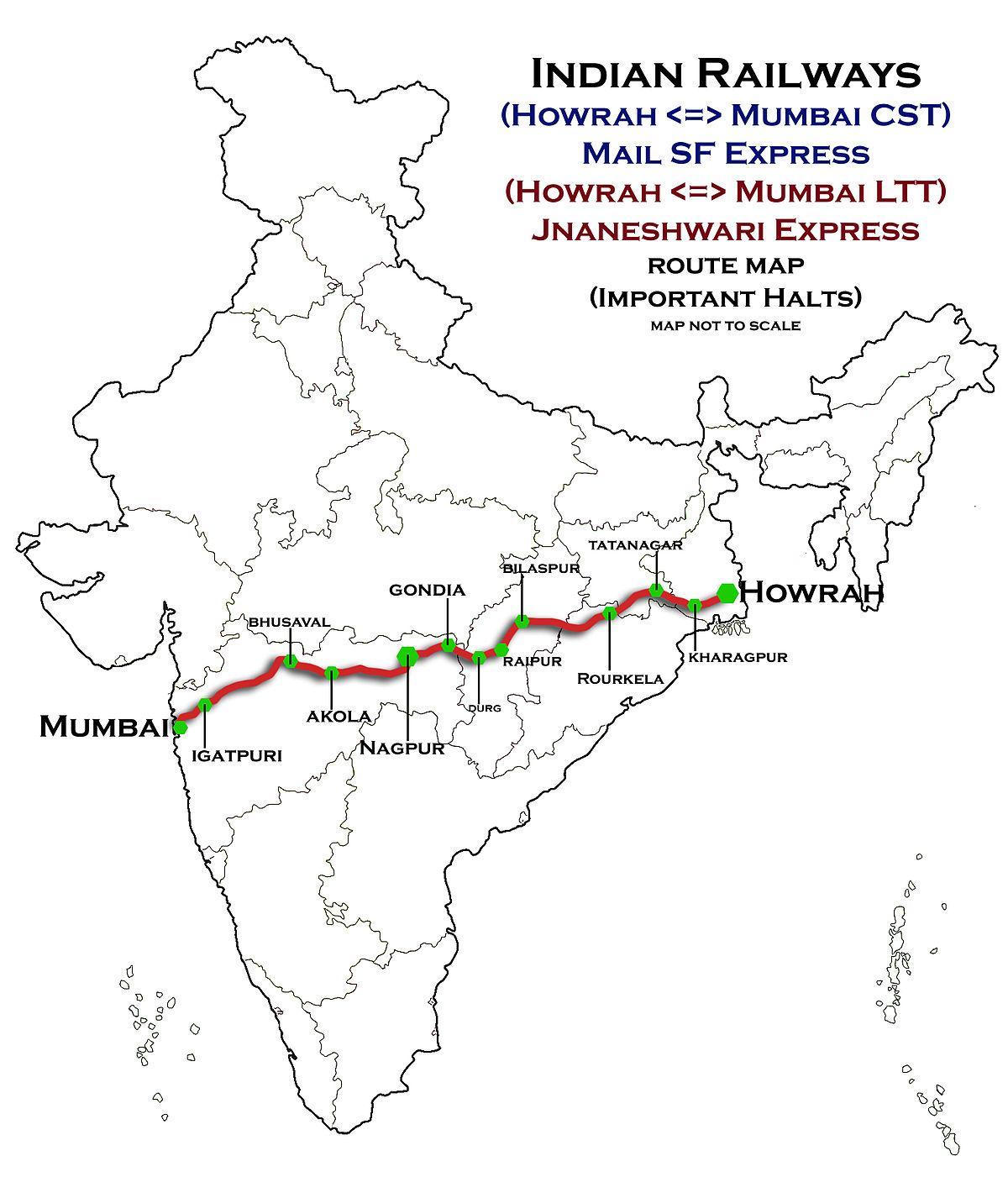nagpur Mumbai express highway mapě