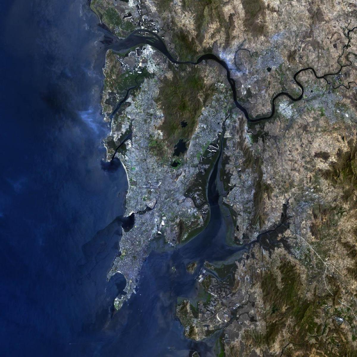 satelitní mapa Mumbai