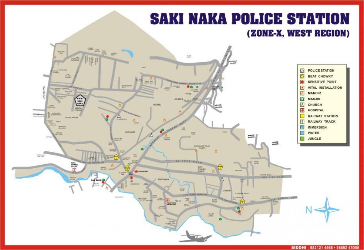 Bombaji Sakinaka mapě