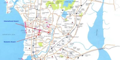 Mapa Bombay