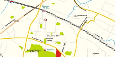 Bombaji Chembur mapě