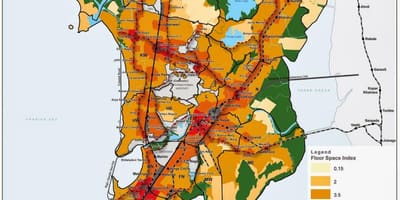 CRZ mapě Mumbai