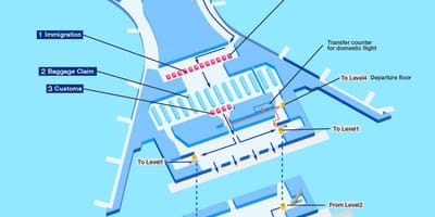 Mapa Mumbai mezinárodní letiště