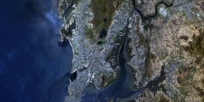 Satelitní mapa Mumbai
